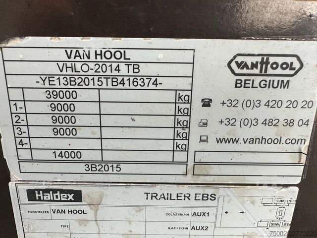 Trasporto di container Van Hool 20FT/30FT ADR CHASSIS / empty weight: 3.500kg /...