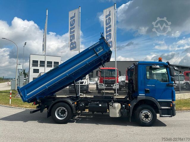 Camion benne MAN TGM 15.290/Kipper/4x2/NL7,7To/AHK/Nur 61 tkm/Top