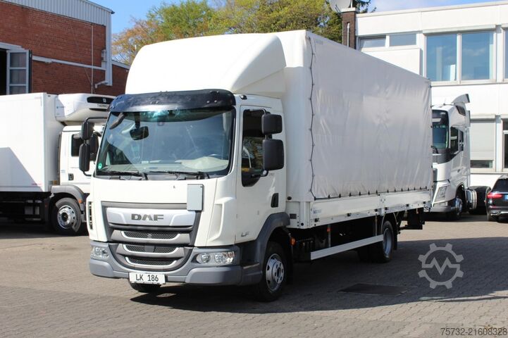 Camion bâché Daf LF 210 Pritscheplane Bordwände ACC AHK 148 Tkm