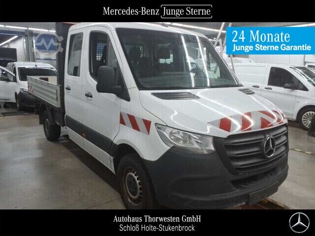 Dubbele cabine bestelwagen Mercedes-Benz Sprinter 317 CDI Pritsche standard AHK 3,5t