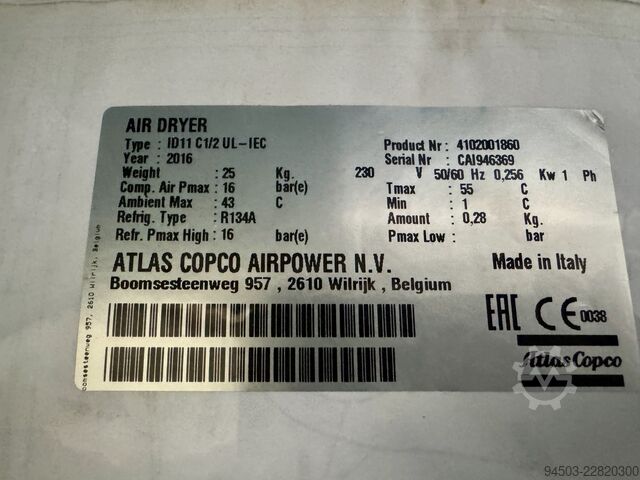 Olievrije schroefcompressor Atlas Copco SF6FF