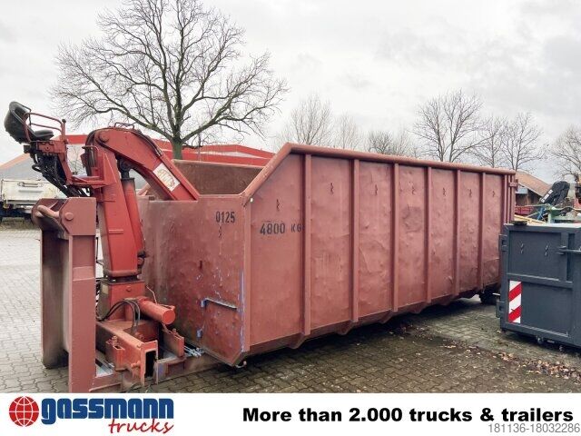 Abrollcontainer  Abrollcontainer mit Kran, HMF 1144 K1 TS, 21m³