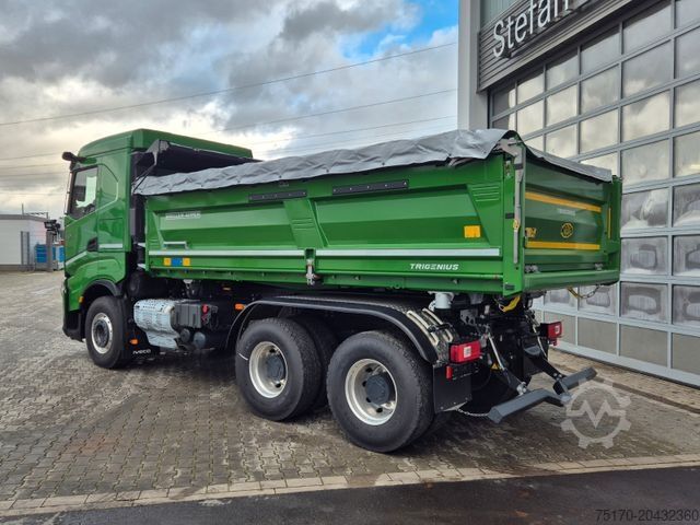 Dreiseitenkipper LKW IVECO AS300X58Z HR ON+ Meiller Bordmatic AHK Intarder