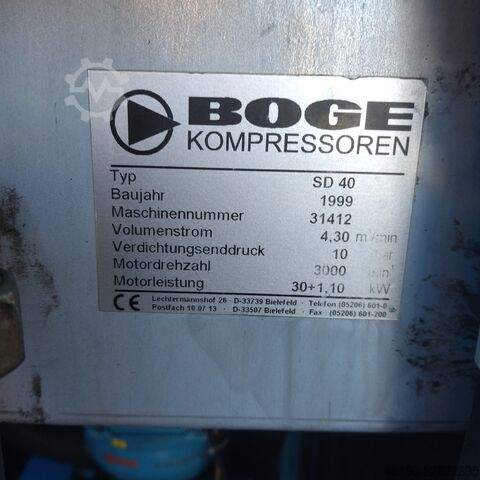Skruekompressor BOGE SD40