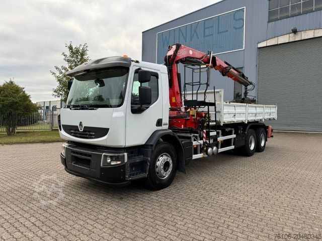 Autokran RENAULT Premium Lander 310.26 6x4 Kipper /Kran
