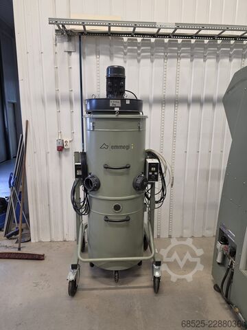 Dubbla kap- och geringssåg + spånsug Emmegi PRECISION TS2 TU/5 + ASPIRATORE MG4