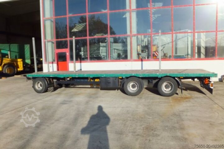 Nyitott pótkocsi  3 Achs  3 Achs Jumbo- Pritschenanhänger mit Steckrungen