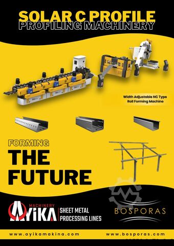 Línea de producción de perfiles en C para energía solar BOSPORAS MACHINERY | AYIKA SCP-Series