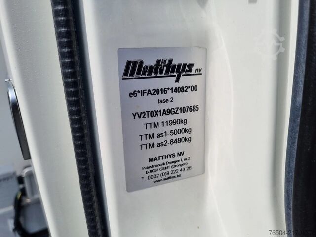 Gekoeld/bevroren transport Volvo FL 250 Carrier 750MT ATP Zwischenwand LBW Euro 6