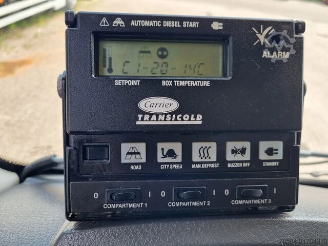 Gekoeld/bevroren transport Volvo FL 250 Carrier 750MT ATP Zwischenwand LBW Euro 6