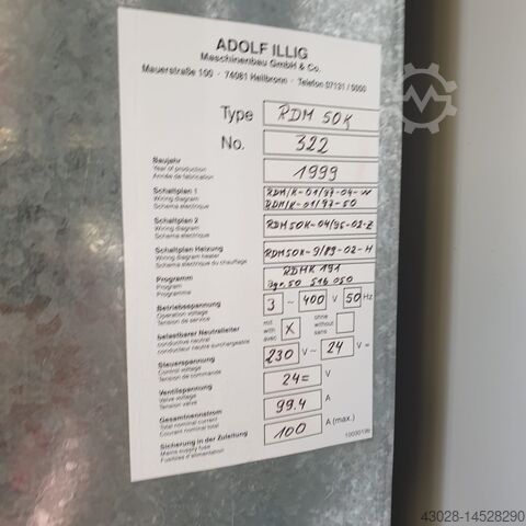 Mașină de termoformare ILLIG RDM K 50 & GREINER STAPELUNG