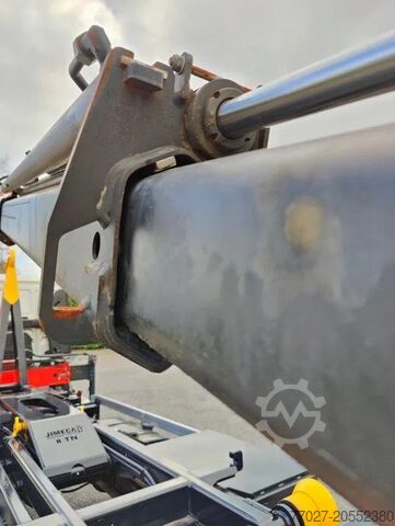 System med krogarm MAN TGL 12.250 Containersysteem Jimeca met kraan Pa...