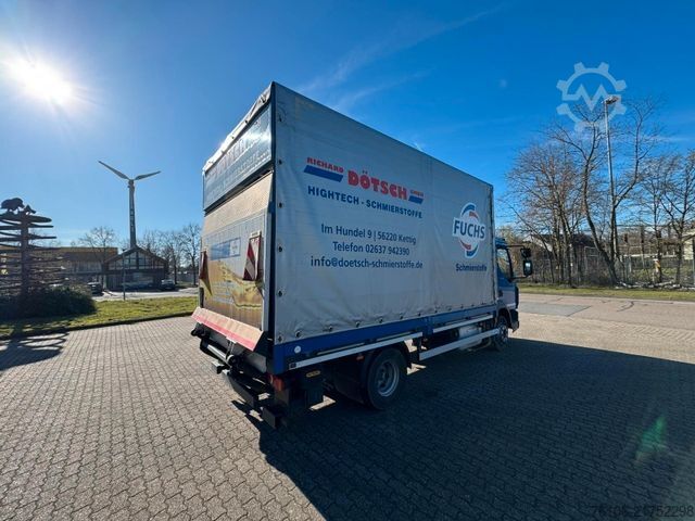 Camion plateau avec bâche DAF LF 12.230 Pritsche Plane +Ladebordwand