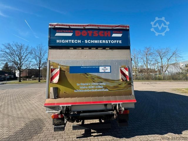 Camion plateau avec bâche DAF LF 12.230 Pritsche Plane +Ladebordwand