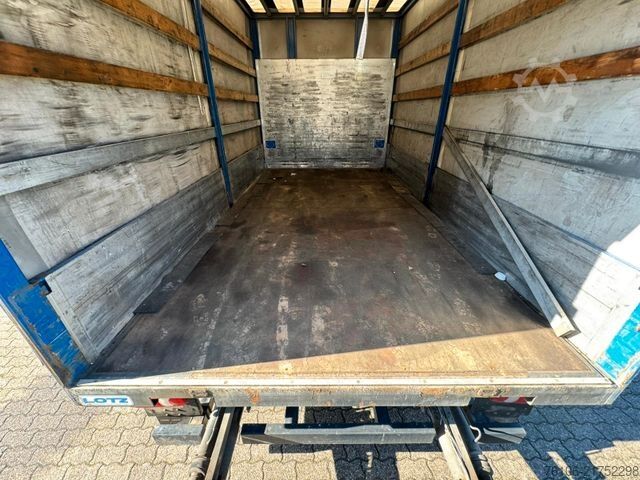 Camion plateau avec bâche DAF LF 12.230 Pritsche Plane +Ladebordwand
