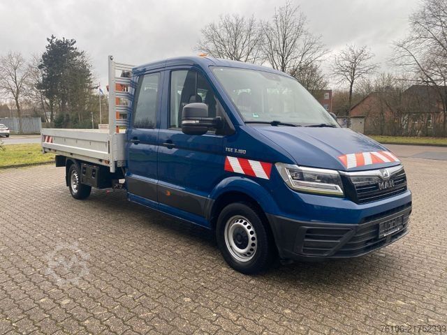 Pick-up varevogn MAN TGE 3.180 Pristche mit Kran *Doppelkabine*Ahk*