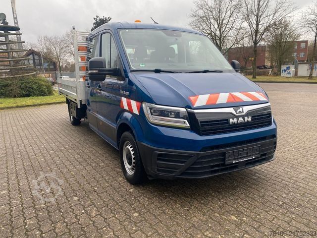 Pick-up varevogn MAN TGE 3.180 Pristche mit Kran *Doppelkabine*Ahk*