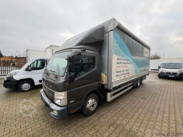 Camion plateau avec bâche FUSO Canter 9C18 Pritsche Plane mit Ladebordwand *Ahk