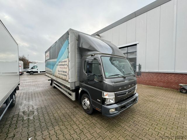 Camion plateau avec bâche FUSO Canter 9C18 Pritsche Plane mit Ladebordwand *Ahk