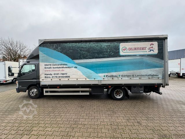 Camion plateau avec bâche FUSO Canter 9C18 Pritsche Plane mit Ladebordwand *Ahk