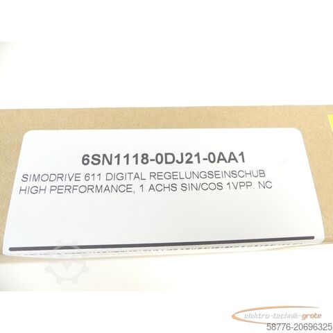 Komponente Siemens 6SN1118-0DJ21-0AA1 Simodrive SN: ST-UO2058226 - generalüberholt mit 24 Monaten Gewährleitung!-