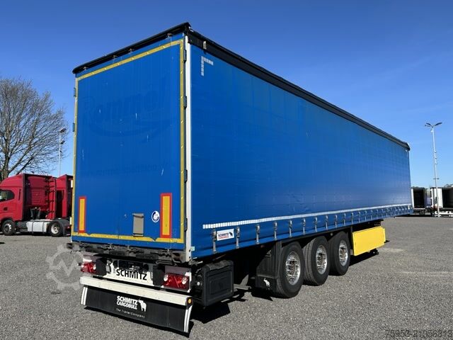 Ανοιχτό ημιρυμουλκούμενο με μουσαμά Schmitz Cargobull SCS 24 Rungentaschen Alufelgen Palettenkasten