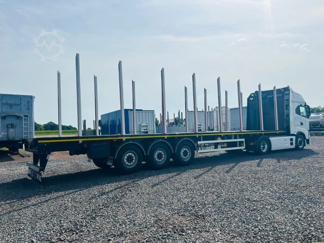 Semirremolque de troncos PAVIC PAVIC PRSH27 Plateau Rungen Schnellwechselsystem