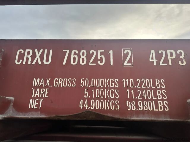 Lapos konténerek CIMC 40FT FLATRACK FLUSH FOLDING / CSC: 10/2027 / 10...