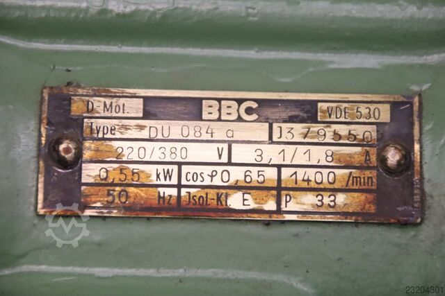 Electric motor 0.55 kW 1400 rpm BBC DU 084 a
