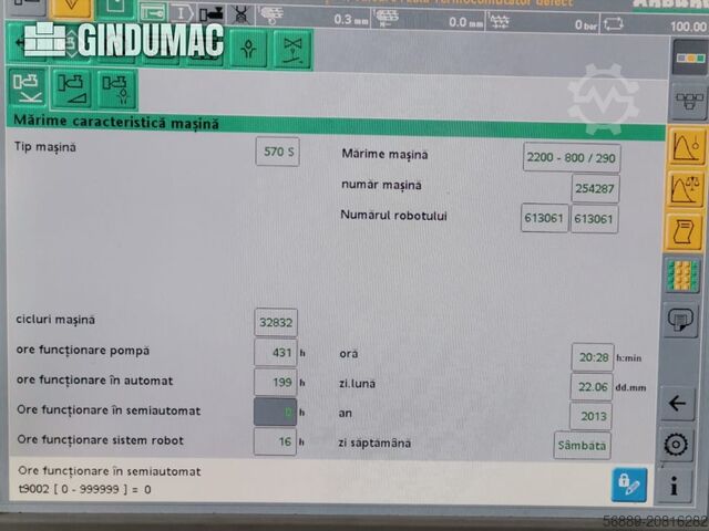 Hydraulisk formsprutningsmaskin Arburg 570 S 2200-800/290