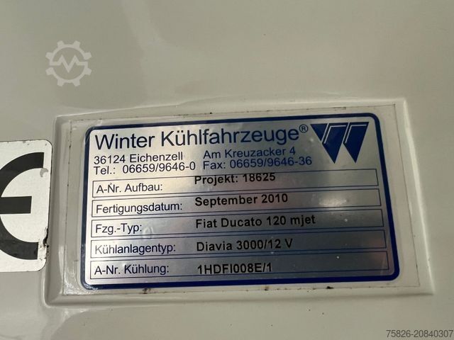 Refrigerator body van FIAT Ducato Kasten 30 120*Kühlkasten*0°*