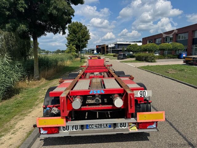 Containertransport Asca Chassis 20FT Tank lowbed / ADR / SAF Disc