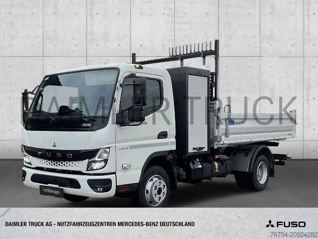 Autoutilitară basculantă trilaterală FUSO Mitsubishi Canter 7C18 Meiller Kipper Roadbox AHK