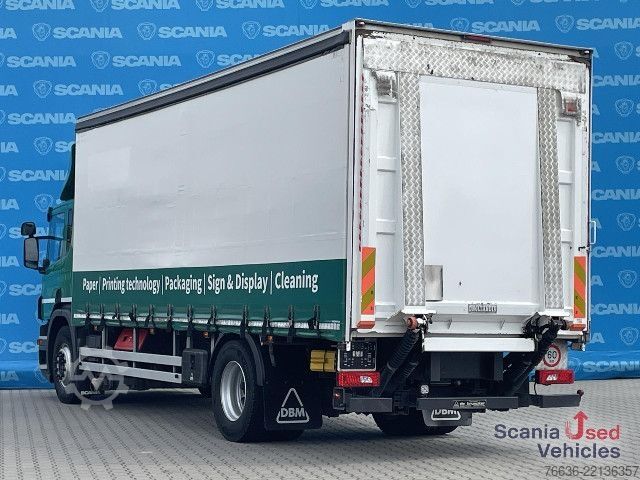 Flaklastbil med kapell Scania P 320 DB4x2MNB RETARDER FULL AIR 2T TAIL LIFT ACC