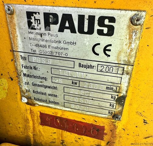 Kompakt gaffeltruck til tung last Paus PGS 9