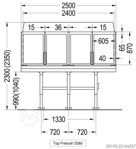 Conjunto : AHT Miami 250 + EPTA 250 AHT / Carrier Miami 250 / Top - Freezer 250