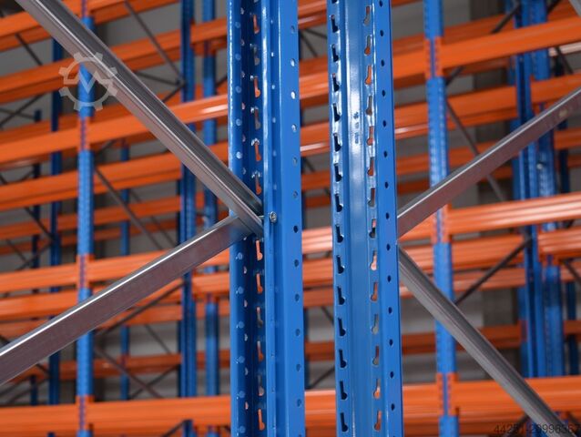 21,6 m Palletstelling 6 m hoog 6 niveaus Stow Pal Rack