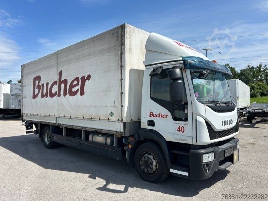 Valníkový nákladní automobil s plachtou IVECO EUROCARGO 140-250 SPRIEGEL-PLANE, SCHALTER, E6
