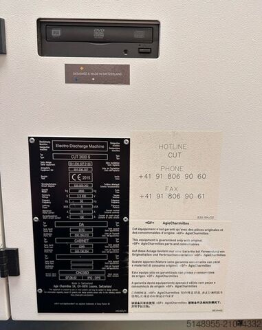 Machine d'érosion par fil AGIE CHARMILLES CUT 2000S