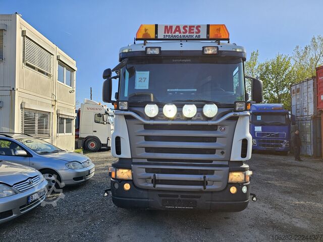Camião porta-contentores de gancho SCANIA R480LB 8X4*4HHA MOTORSCHADEN! 3-Pedal J