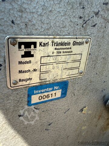 Karl Tränklein ZW 500 – wals / lijmopbrengmachine Karl Tränklein ZW 500 – walcarka / nakładarka kleju Karl Tränklein ZW 500 – walcarka / nakładarka kleju