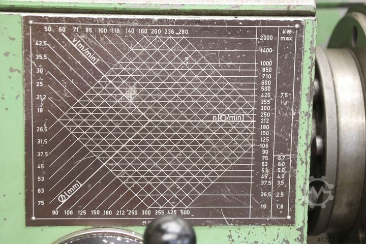 Drehmaschine 500 x 1700 mm Heidenreich & Harbeck Hanseat 480