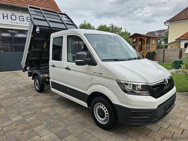 Furgão MAN TGE 3.180 Doka L3 3-Seiten-Kipper Kamera AHK