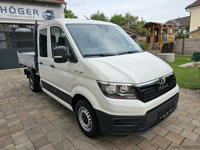 Furgão MAN TGE 3.180 Doka L3 3-Seiten-Kipper Kamera AHK