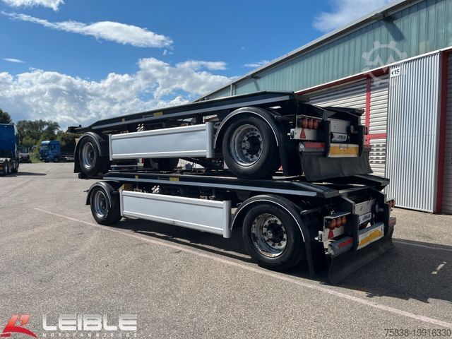 Afzetcontainer-aanhangwagen HÜFFERMANN HAR18.63*Abrollanhänger*2xContainersicherung*3x*