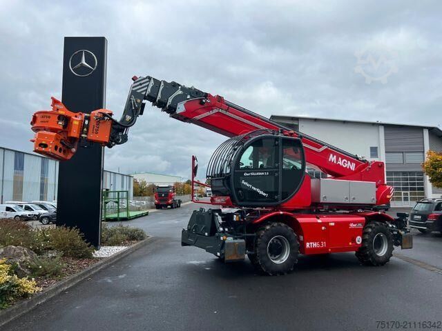 Telescopische lader Magni RTH 6.31 SH / Fällkran 2 / Westtech CS750