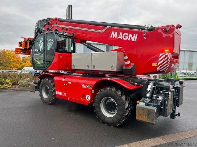 Telescopische lader Magni RTH 6.31 SH / Fällkran 2 / Westtech CS750