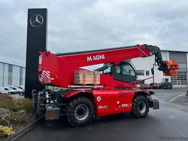 Telescopische lader Magni RTH 6.31 SH / Fällkran 2 / Westtech CS750