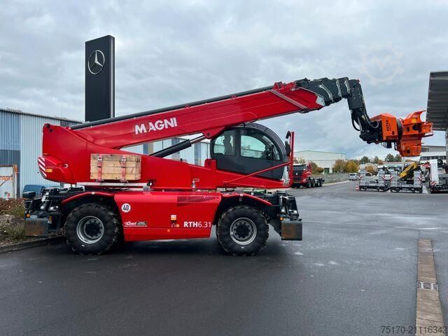 Telescopische lader Magni RTH 6.31 SH / Fällkran 2 / Westtech CS750