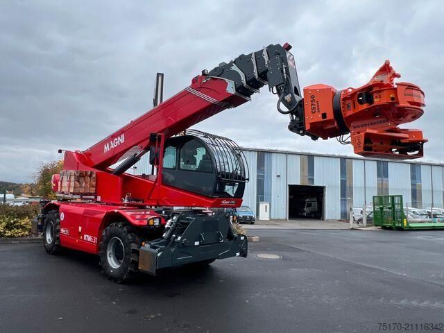 Telescopische lader Magni RTH 6.31 SH / Fällkran 2 / Westtech CS750